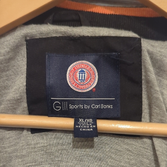 Men's Black and Orange Varsity Jacket - Picture 2 of 7